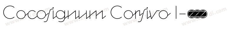 Cocosignum Corsivo I字体转换
